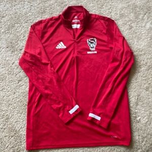 adidas NC State Wrestling Team Clima Cool -  Dri Fit - Quarter Zip Adult M